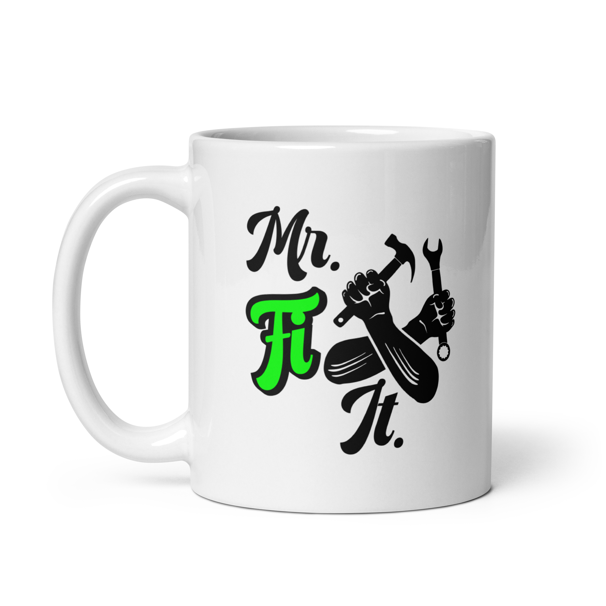 Mr. Fix It White glossy mug