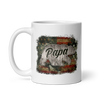 Papa Bear White glossy mug