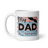 My Dad Is Awesome White glossy mug