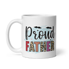 Proud Father White glossy mug