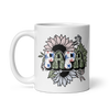 Papa Army White glossy mug