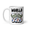 World Coolest Dad White glossy mug