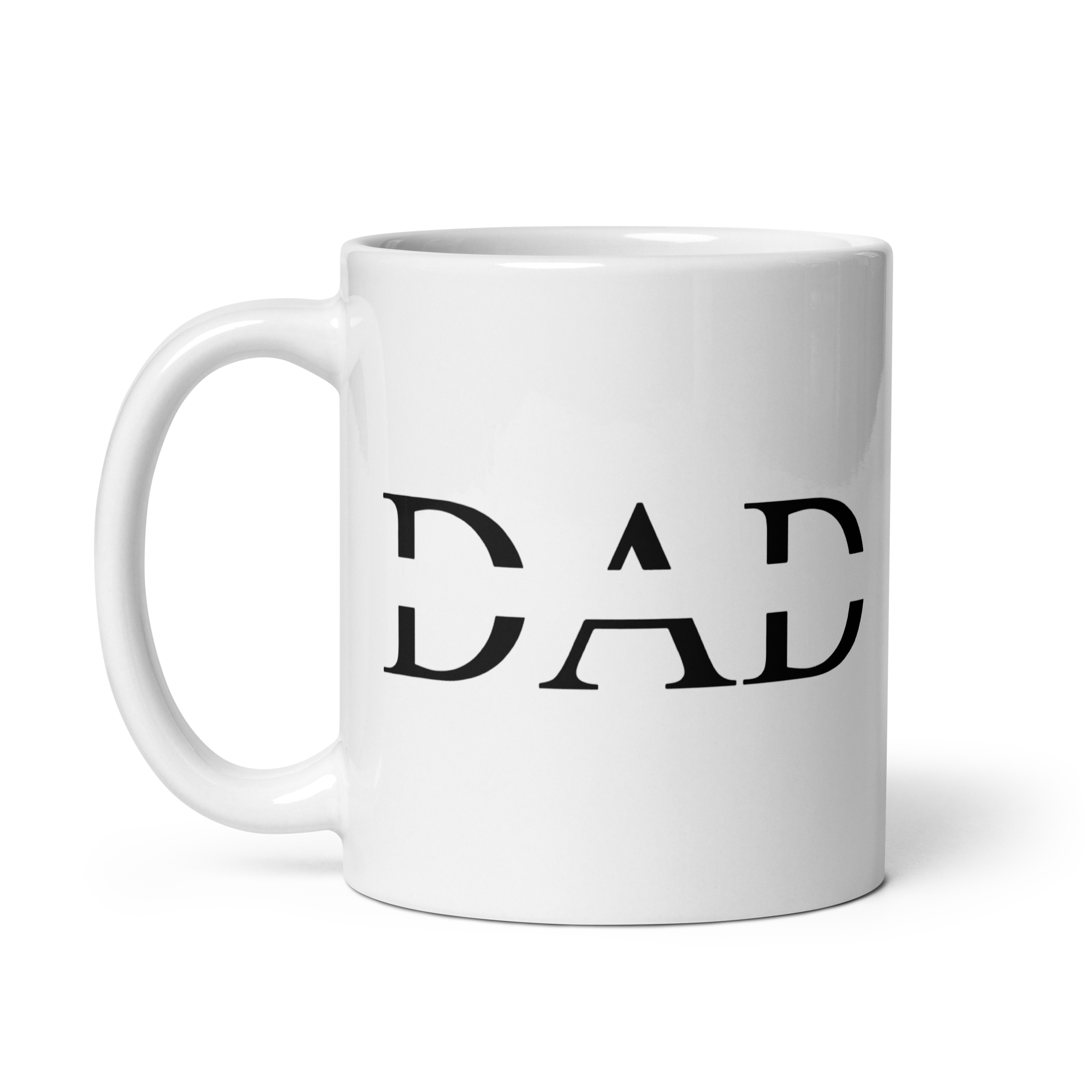 Dad White glossy mug