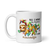 All I Want For Christmas Is A Nap #momlife White glossy mug