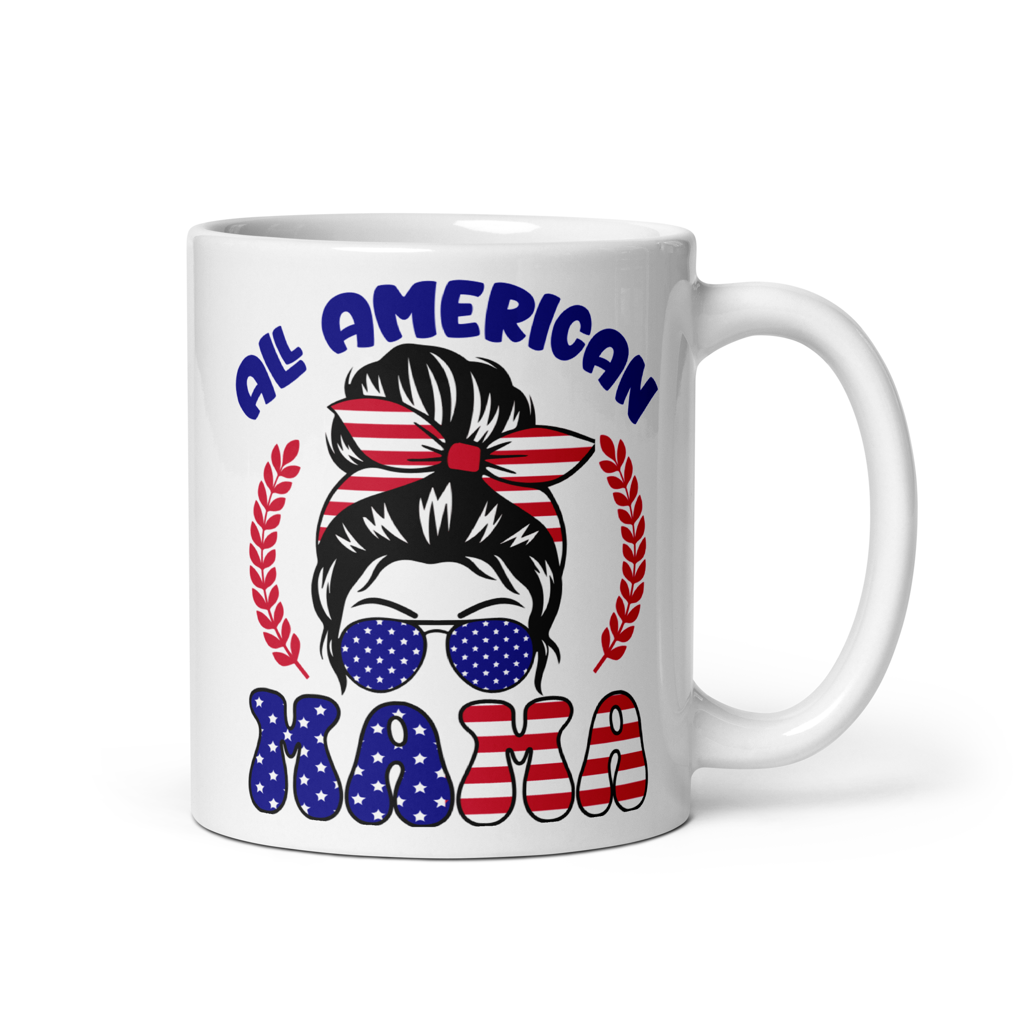 All American Mama mug