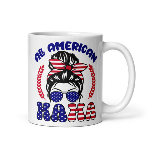 All American Mama mug