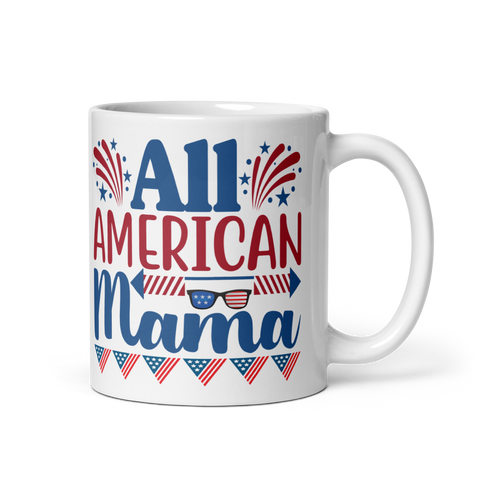 All American Mama mug