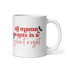 All Mama Wants Is A Silent Night White glossy mug