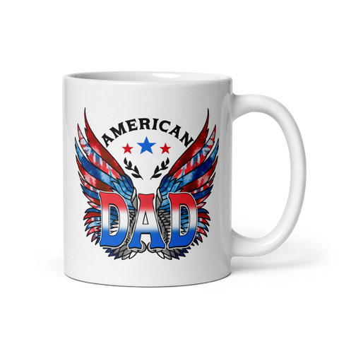 American Dad White glossy mug