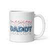 American Daddy White glossy mug