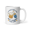 Father And Son Best Friends For Life White glossy mug