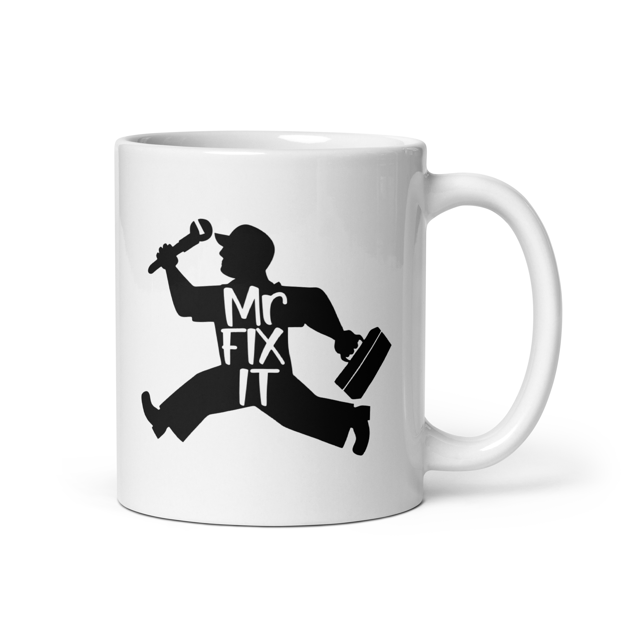 Mr. Fix It White glossy mug