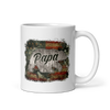 Papa Bear White glossy mug