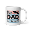 My Dad Is Awesome White glossy mug