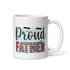 Proud Father White glossy mug