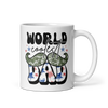 World Coolest Dad White glossy mug