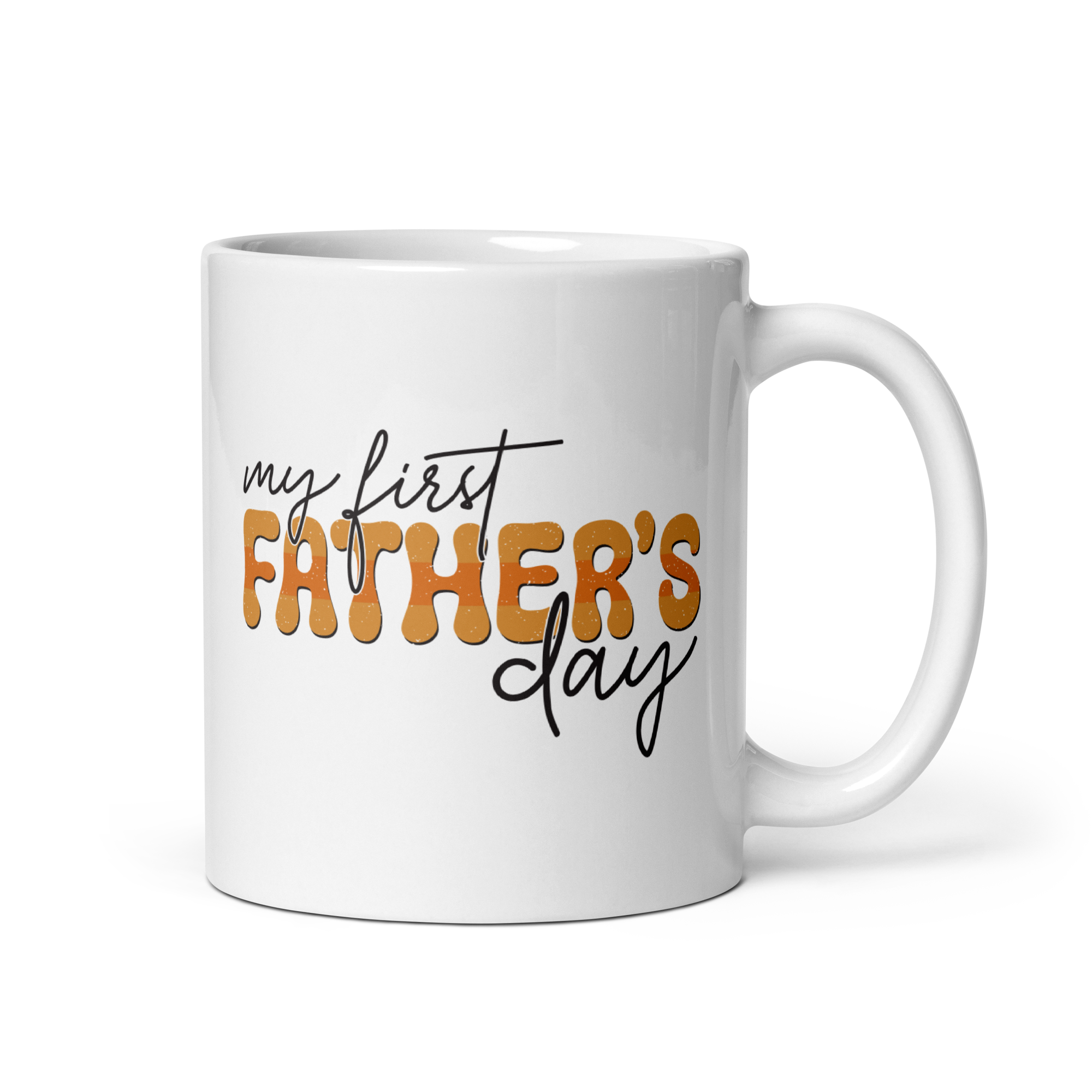 My First Father's Day White glossy mug