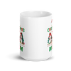 1st Christmas As A Mom White glossy mug