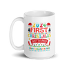 2024 My First Christmas With My Great Grandfather White glossy mug