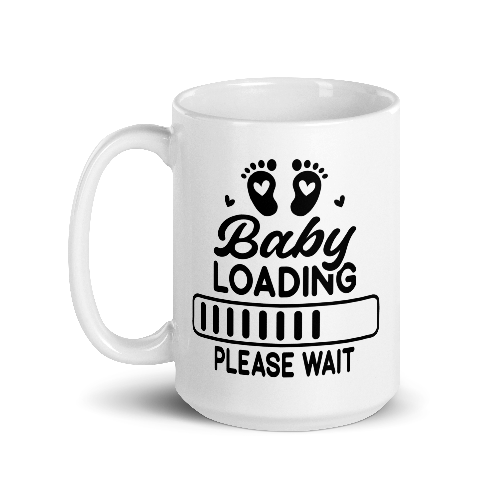 Baby Loading....Please Wait White glossy mug