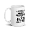 As Much As I Love Begin A Mechanic Begin A Dad Is Way Cooler White glossy mug