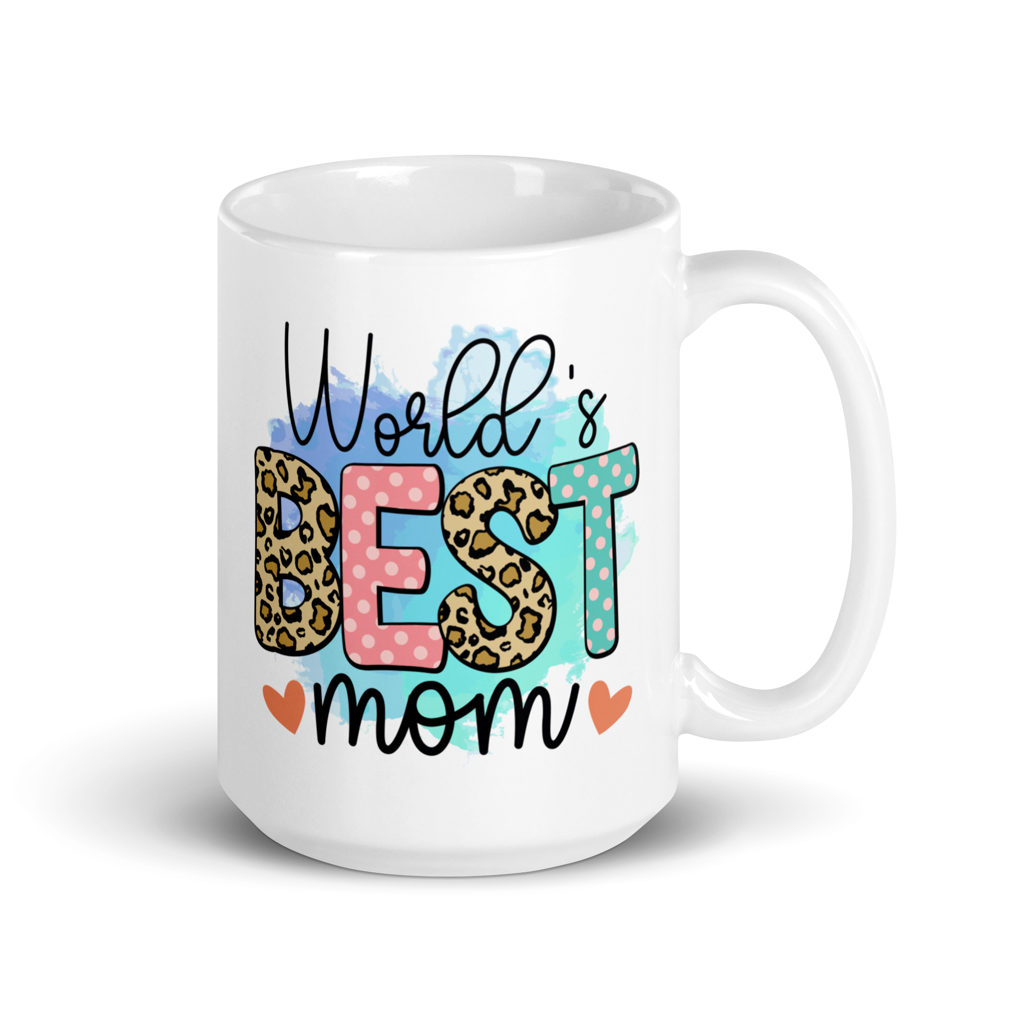 World's Best Mom White glossy mug