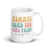 Always Read The Fine Print I'm Pregnant White glossy mug