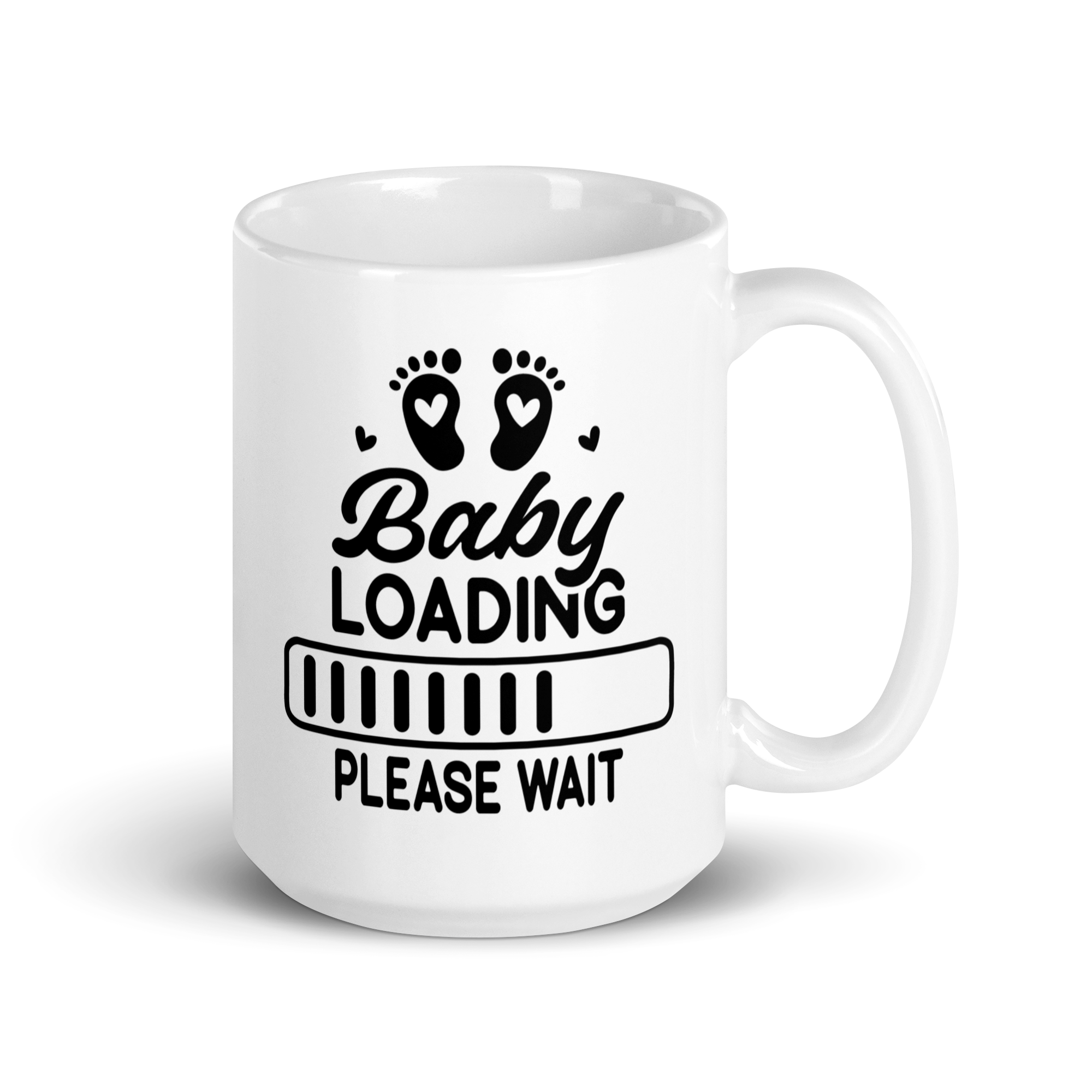 Baby Loading....Please Wait White glossy mug