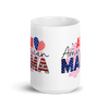 All American Mama White glossy mug