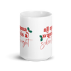 All Mama Wants Is A Silent Night White glossy mug