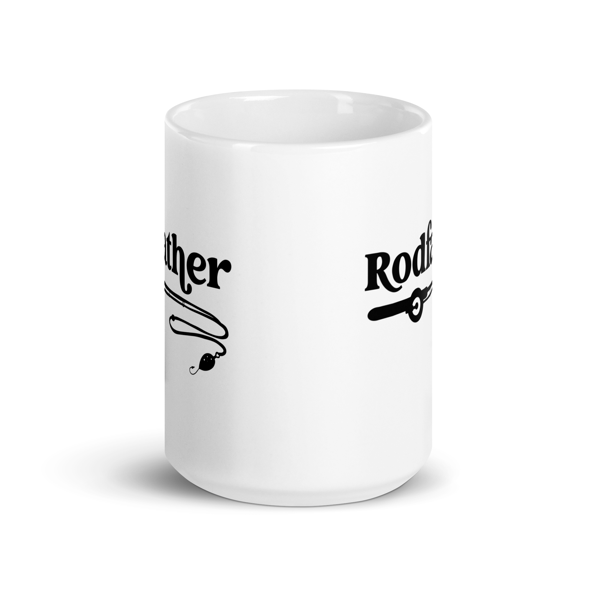 " Rodfather" White glossy mug