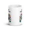 Our First Father's Day White glossy mug