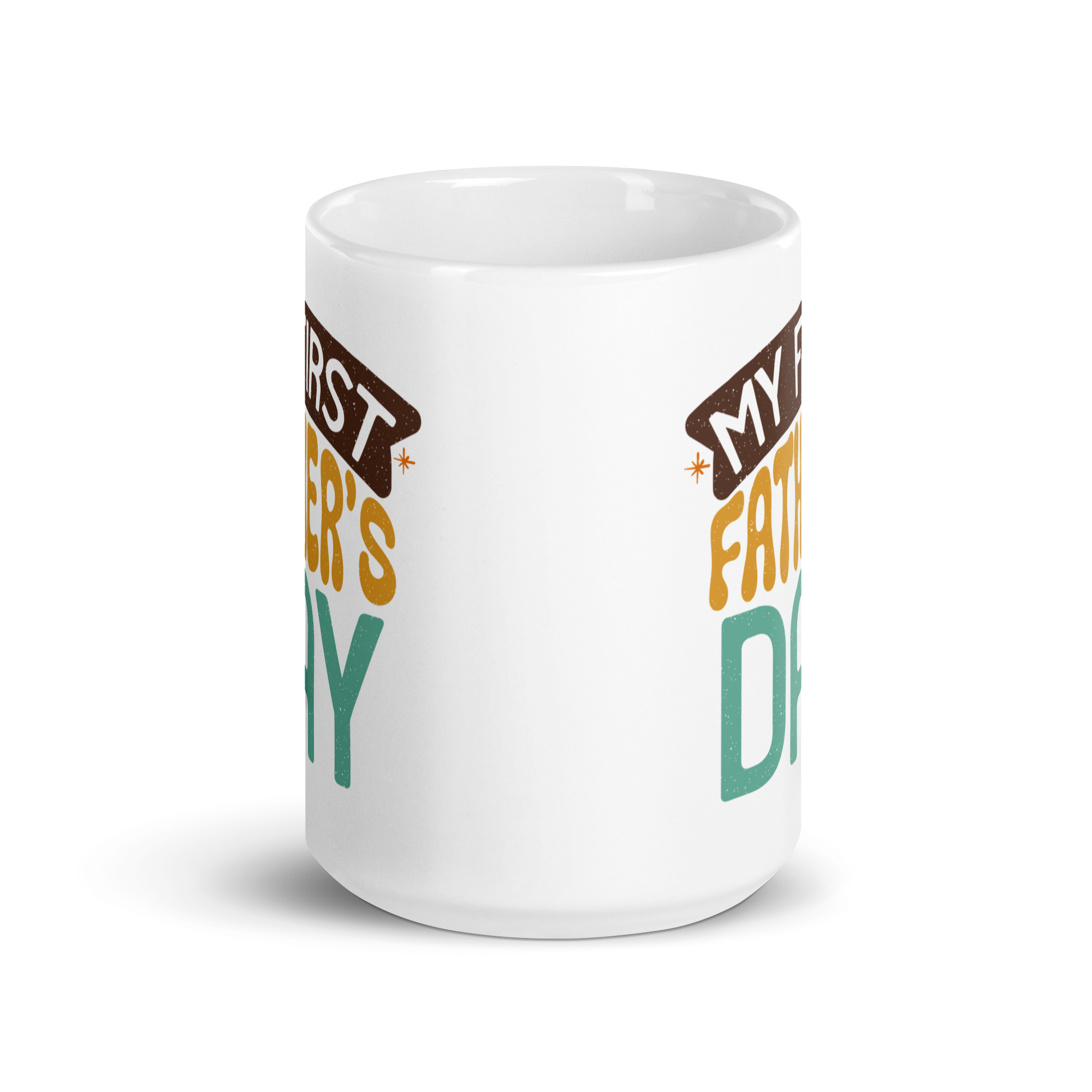 My First Father's Day White glossy mug