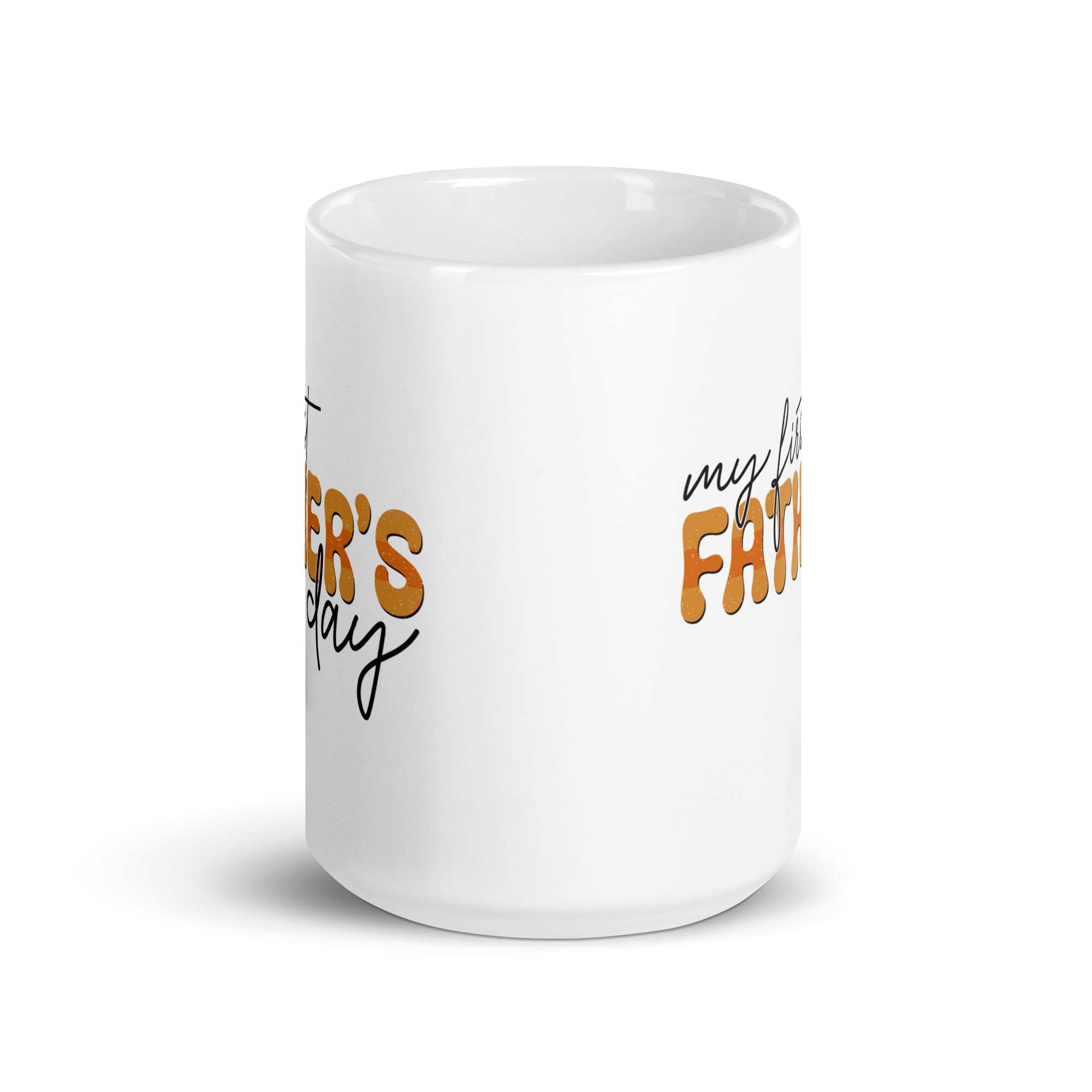 My First Father's Day White glossy mug