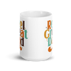 Reel Great Dad White glossy mug