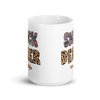 Snack Dealer #Momlife White glossy mug