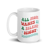 All Mama Wants Is A Silent Night White glossy mug