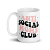 Anti Social Moms Club White glossy mug