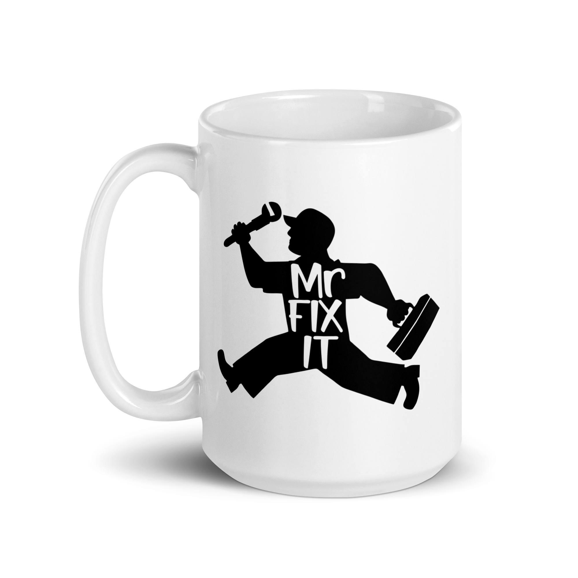 Mr. Fix It White glossy mug