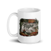 Papa Bear White glossy mug