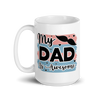 My Dad Is Awesome White glossy mug