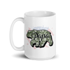 Papa Bear White glossy mug