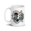 Papa Army White glossy mug