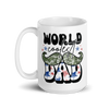 World Coolest Dad White glossy mug