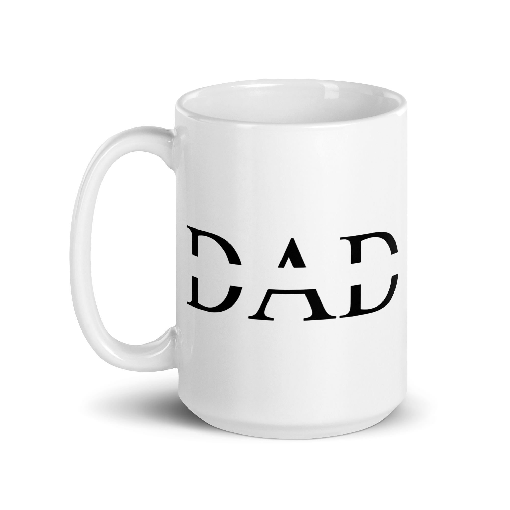 Dad White glossy mug