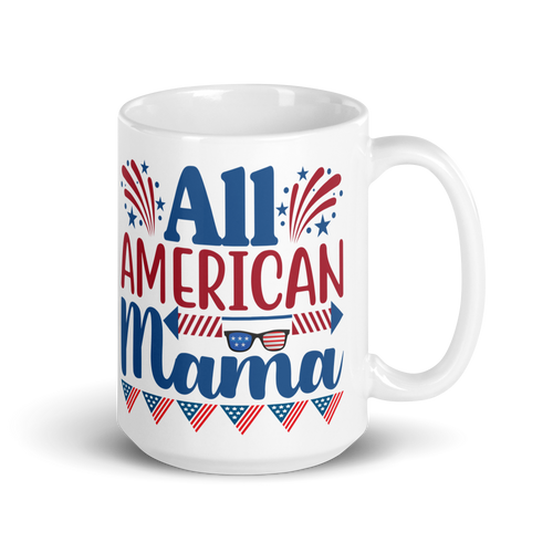 All American Mama mug