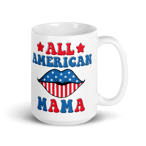 All American Mama mug