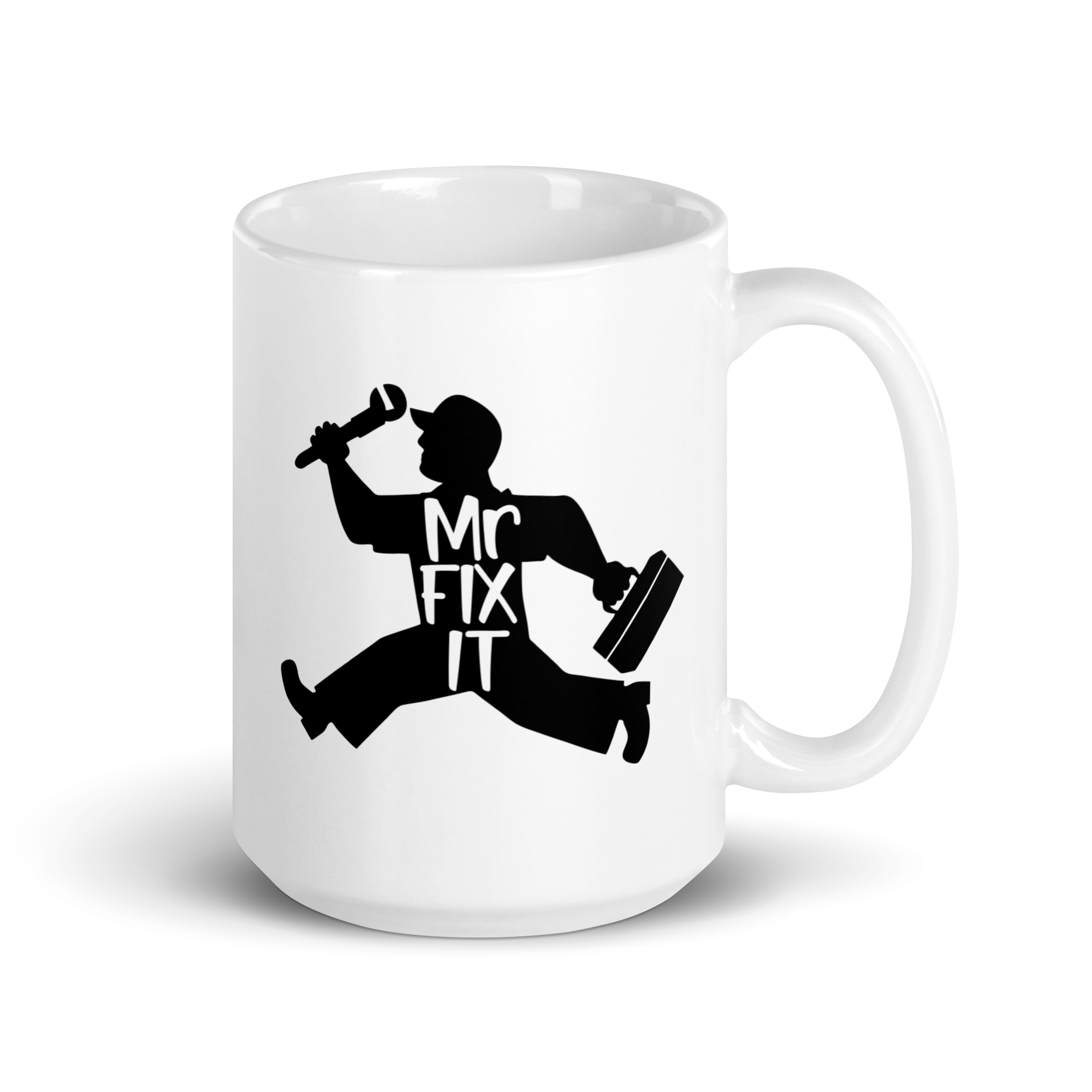 Mr. Fix It White glossy mug