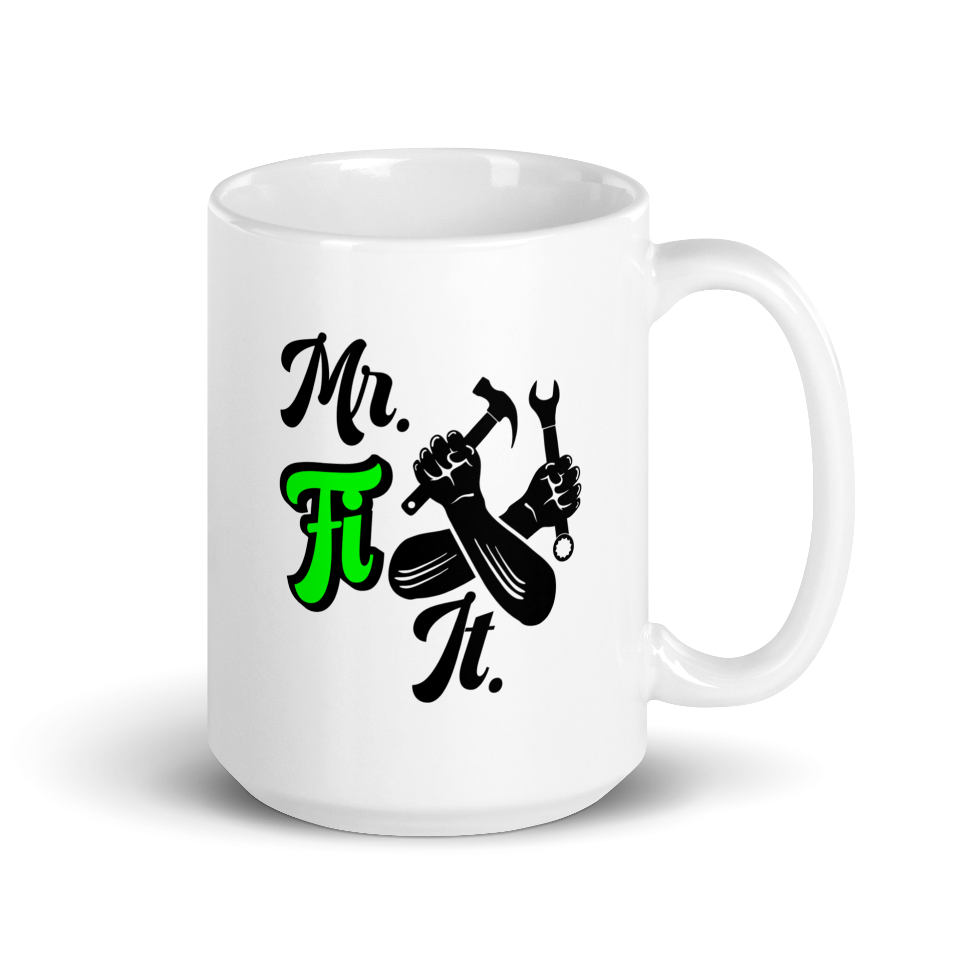 Mr. Fix It White glossy mug