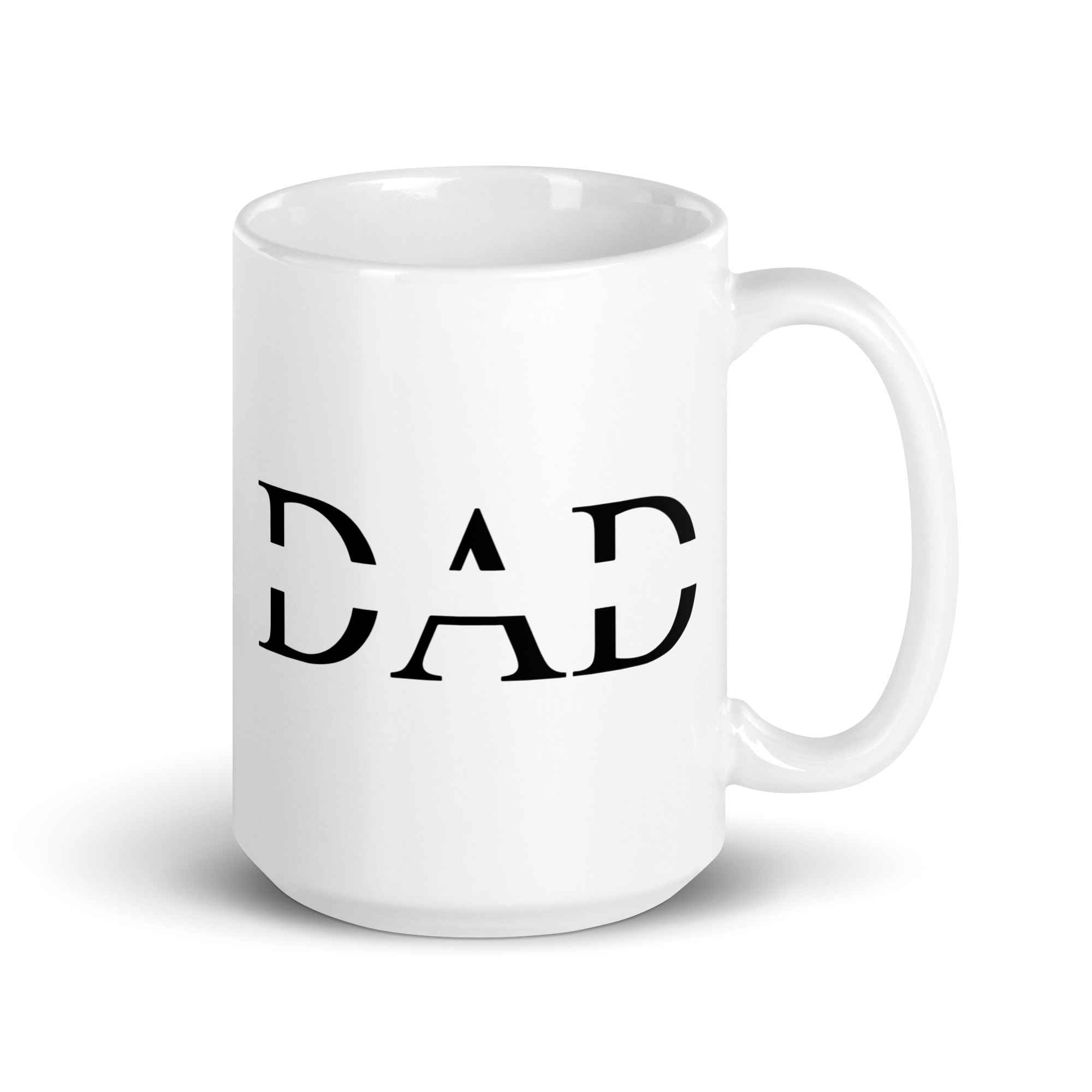 Dad White glossy mug